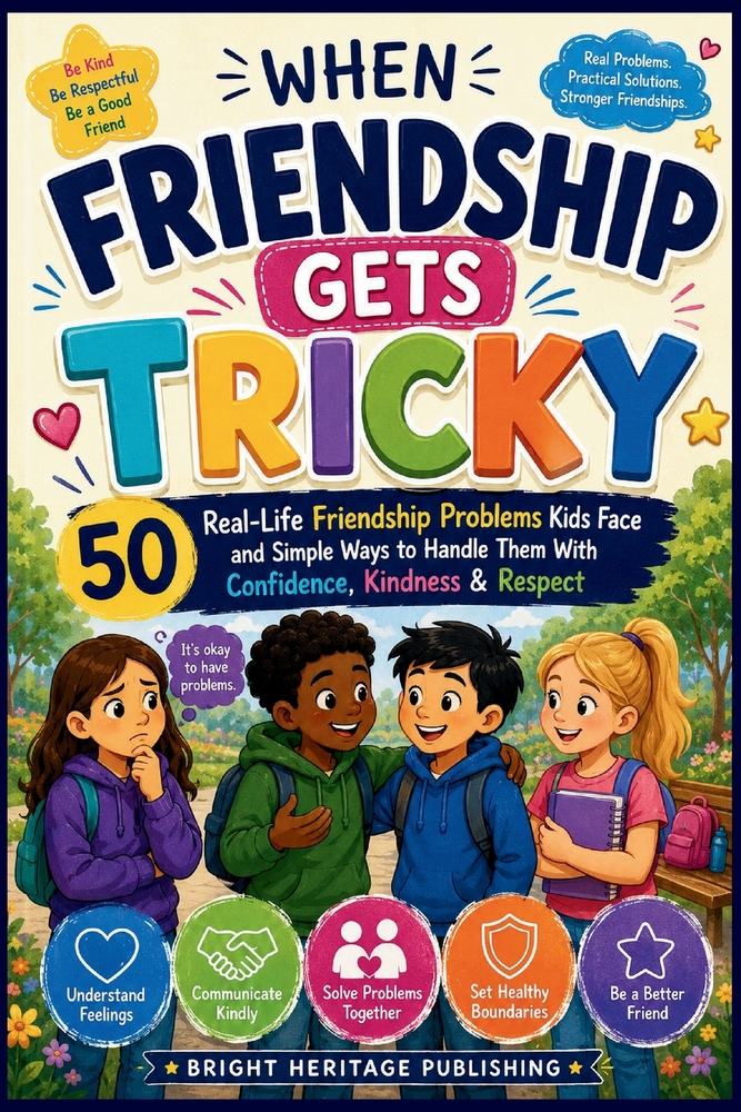 When Friendship Gets Tricky: 50 Real-Life Friendship Problems Kids Face and Simple Ways to Handle Them With Confidence, Kindness & Respect cover