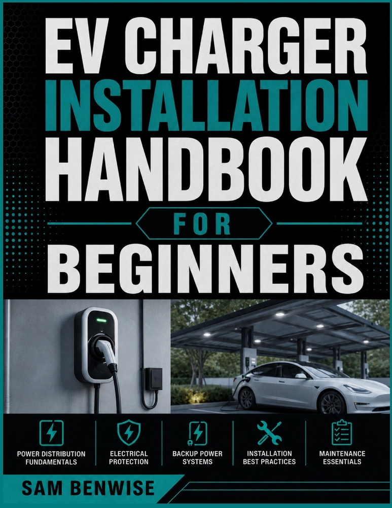 EV Charger Installation Handbook For Beginners: A Practical Guide to Electrical Planning, Equipment Selection, Wiring, Safety, and Setup cover