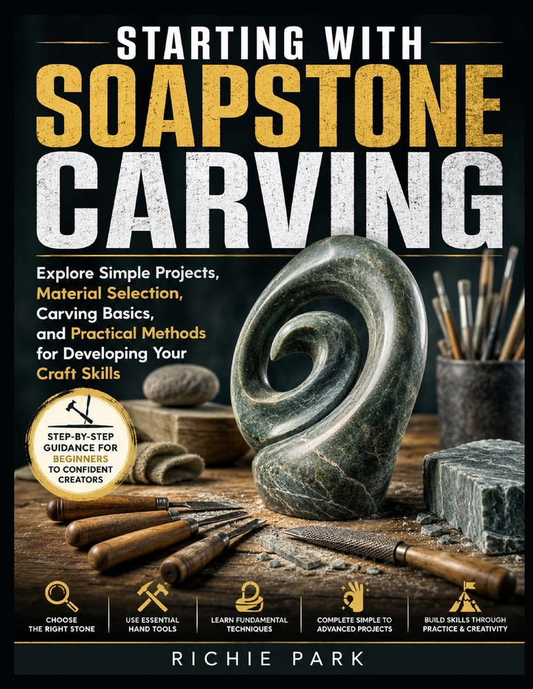 Starting with Soapstone Carving: Explore Simple Projects, Material Selection, Carving Basics, and Practical Methods for Developing Your Craft Skills cover