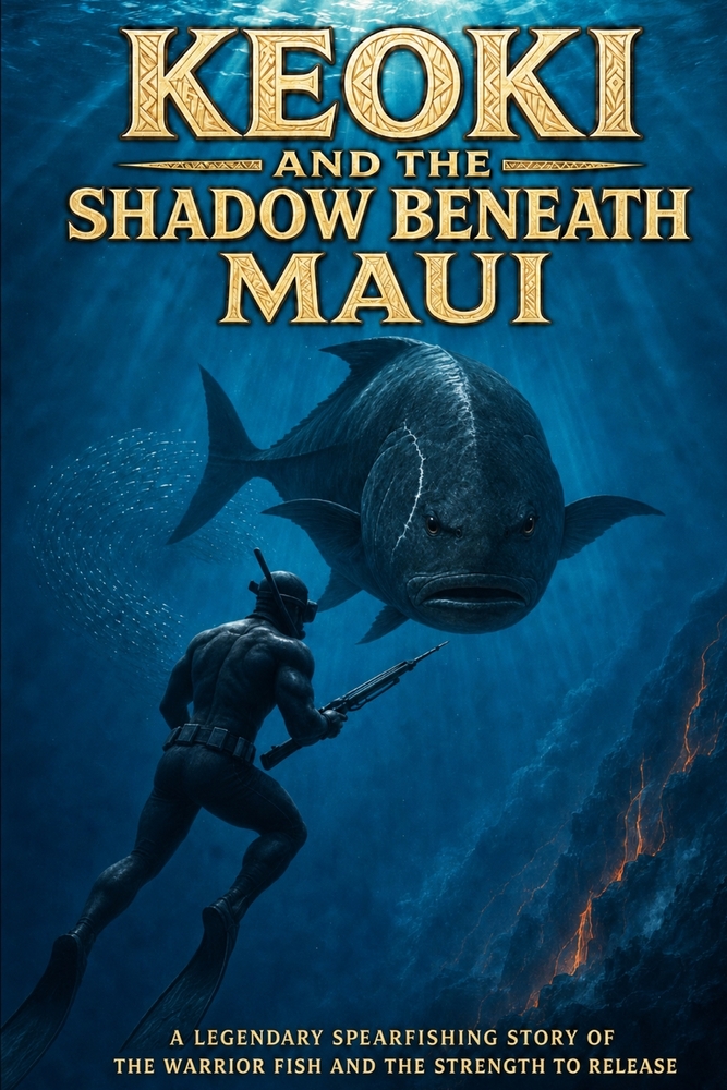 Keoki and the Shadow Beneath Maui: A Legendary Spearfishing Story of the Warrior Fish and the Strength to Release cover