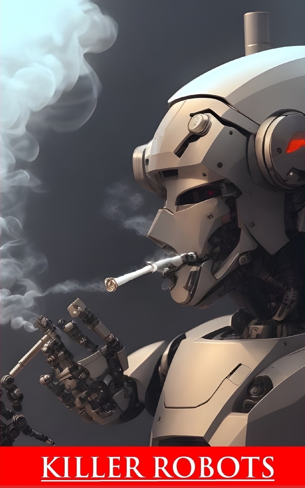 Killer Robots !! Future of Artificial Intelligence, benefits and the risks involved, critical analysis cover