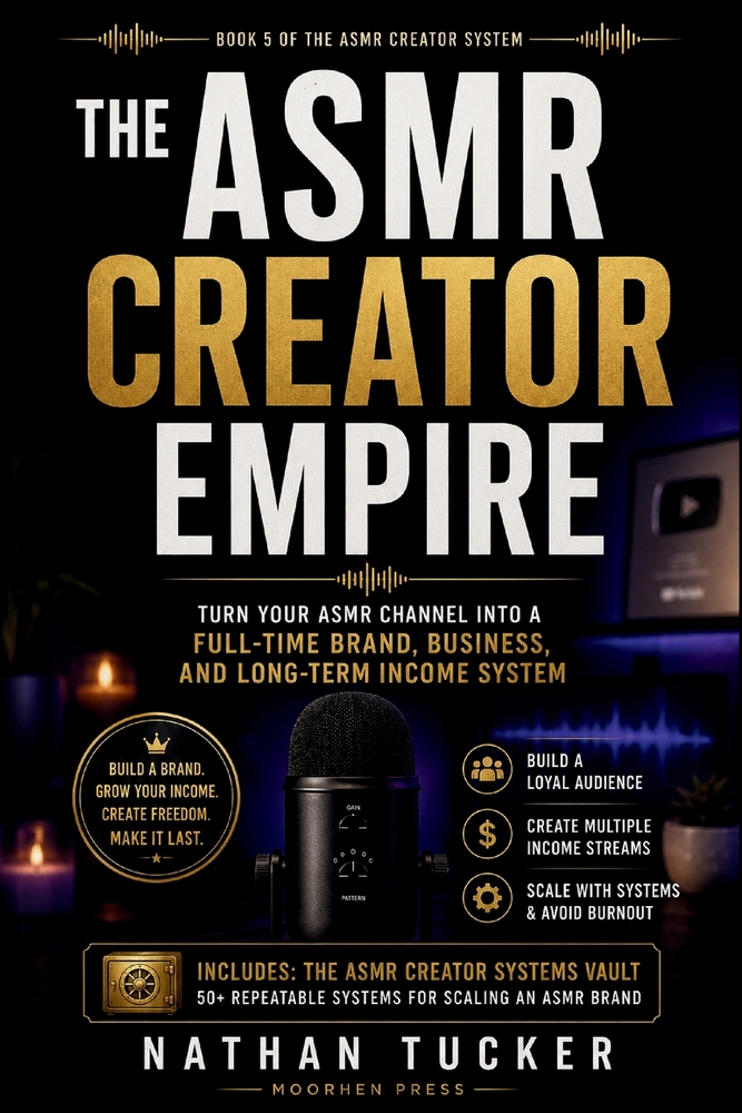 The ASMR Creator Empire: Turn Your ASMR Channel Into a Full-Time Brand, Business, and Long-Term Income System cover