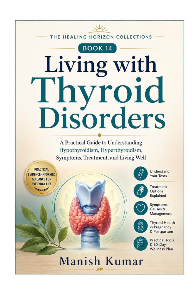 Living with Thyroid Disorders: A Practical Guide to Understanding Hypothyroidism, Hyperthyroidism, Symptoms, Treatment, and Living Well cover