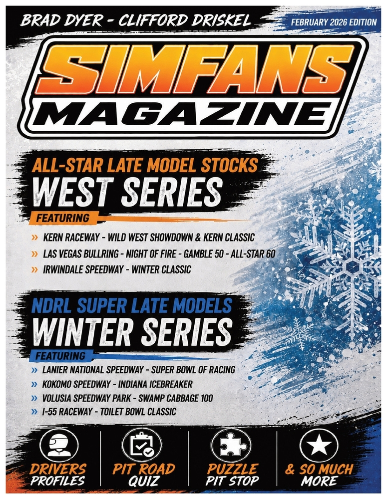 Simfans Racing Leagues- February 2026 Edition cover