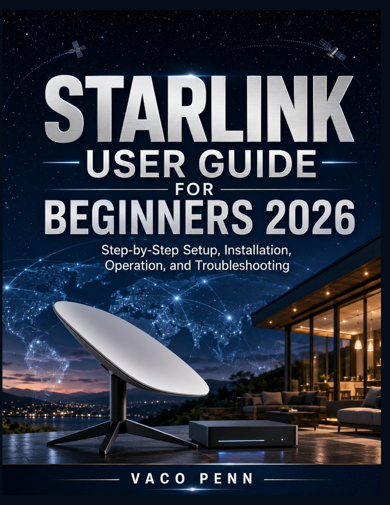 Starlink User Guide for Beginners 2026: Step-by-Step Setup, Installation, Operation, and Troubleshooting cover