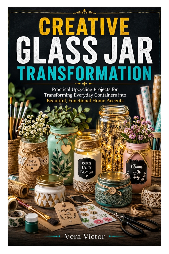 Creative Glass Jar Transformation: Practical Upcycling Projects for Transforming Everyday Containers into Beautiful, Functional Home Accents cover