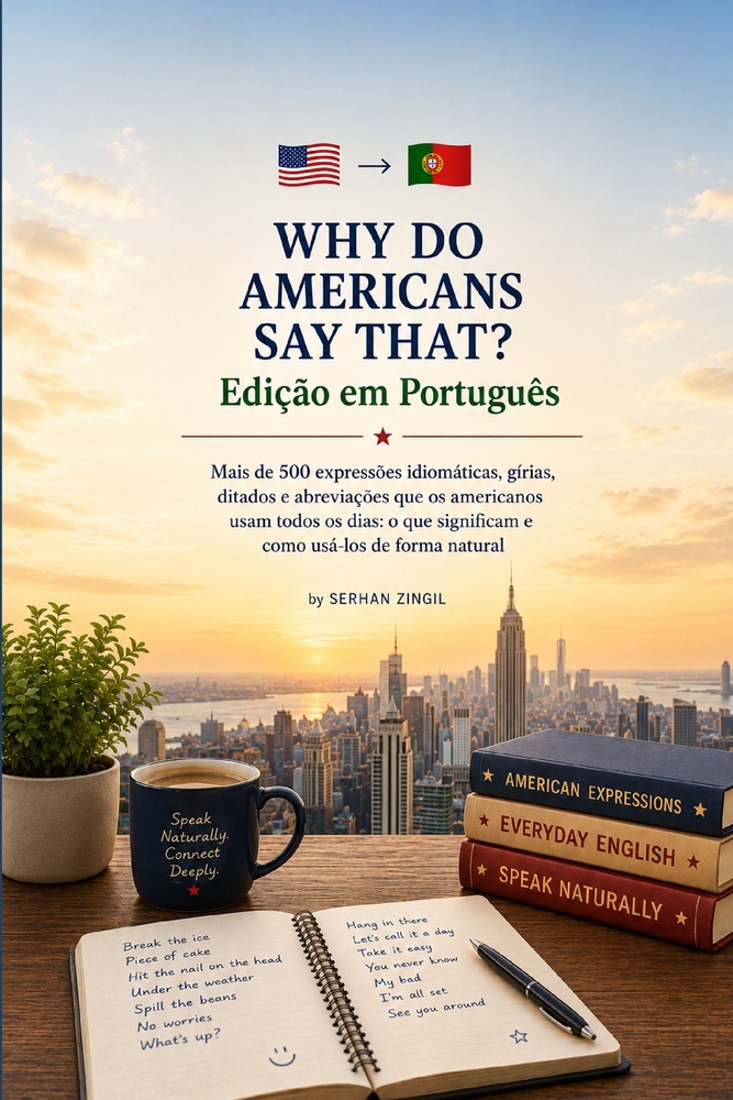 WHY DO AMERICANS SAY THAT? Edição em Português: Mais de 500 expressões idiomáticas, gírias, ditados e abreviações que os americanos usam todos os dias cover