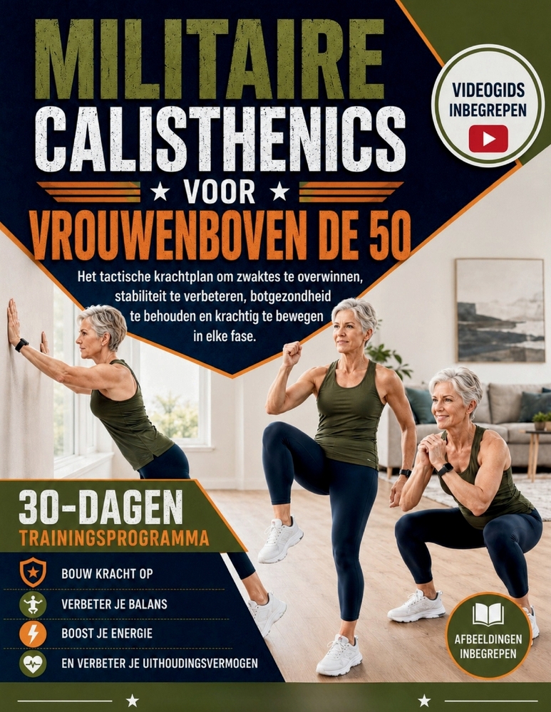 Militaire Calisthenics Voor Vrouwen Boven de 50: Het tactische krachtplan om zwaktes te overwinnen, stabiliteit te verbeteren, botgezondheid te behoud cover