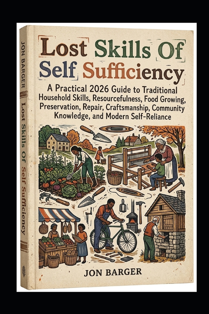 Lost Skills Of Self Sufficiency: A Practical 2026 Guide to Traditional Household Skills, Resourcefulness, Food Growing, Preservation, Repair, Craftsma cover