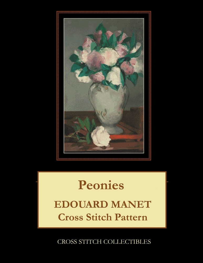 Peonies: Edouard Manet Cross Stitch Pattern cover