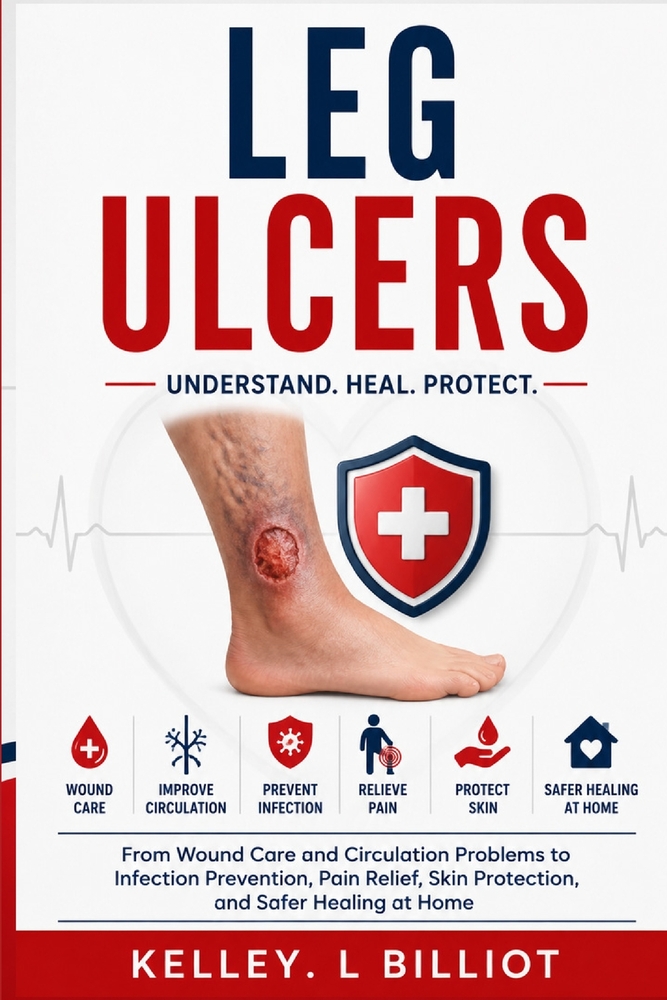 Leg Ulcers: From Wound Care and Circulation Problems to Infection Prevention, Pain Relief, Skin Protection, and Safer Healing at Home cover