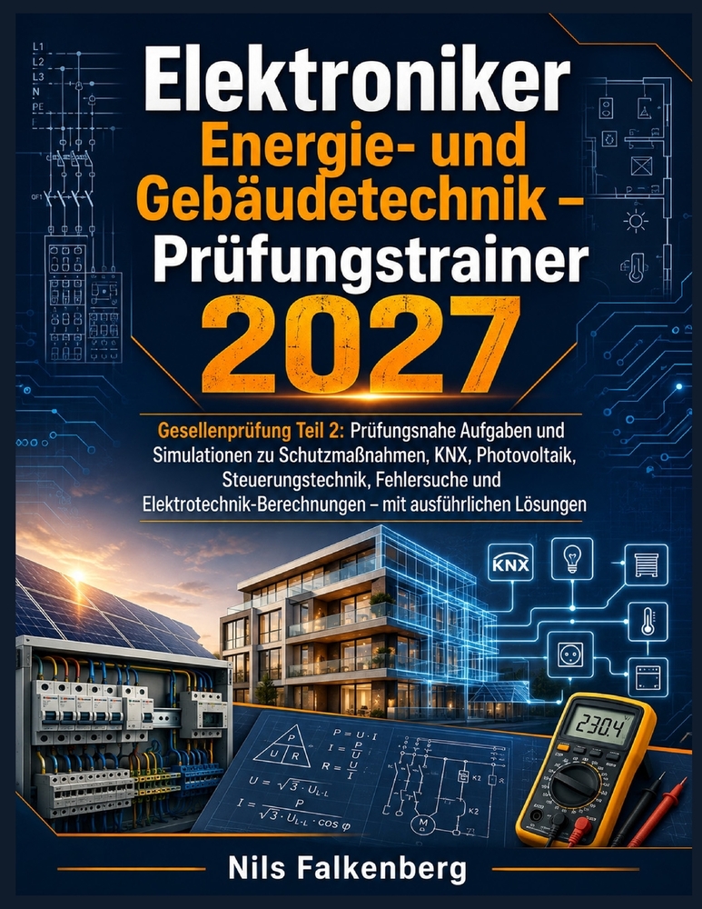 Elektroniker Energie- und Gebäudetechnik - Prüfungstrainer 2027: Gesellenprüfung Teil 2: Prüfungsnahe Aufgaben und Simulationen zu Schutzmaßnahmen, Ph cover