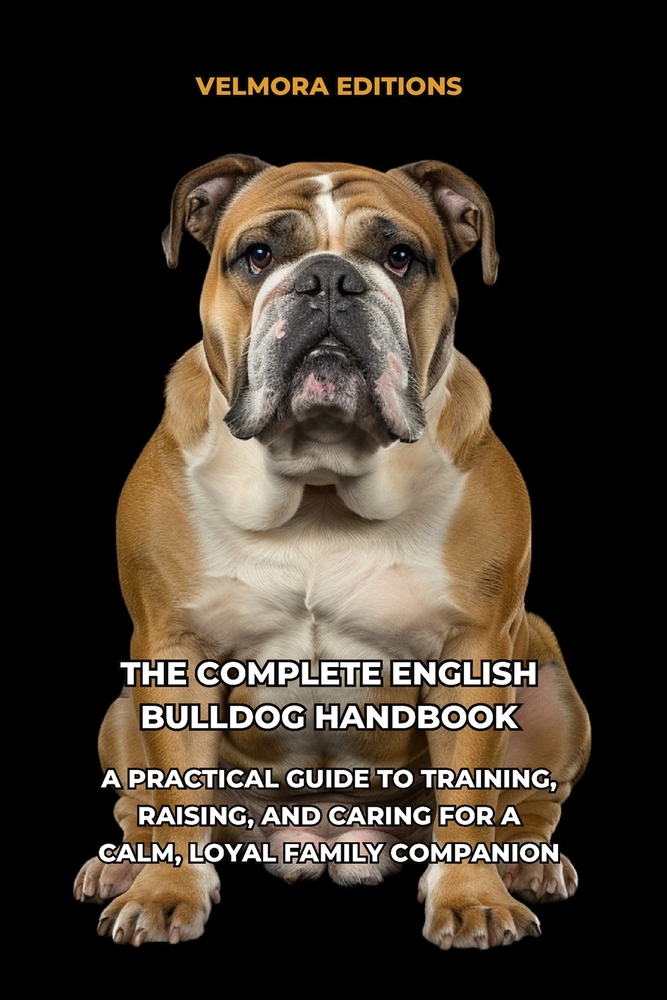 The Complete English Bulldog Handbook: A Practical Guide to Training, Raising, and Caring for a Calm, Loyal Family Companion cover