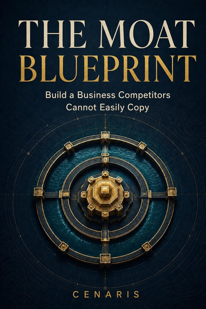 The Moat Blueprint: Build a Business Competitors Cannot Easily Copy: Practical, illustrated guide to identifying, measuring, building, stacking, and d cover