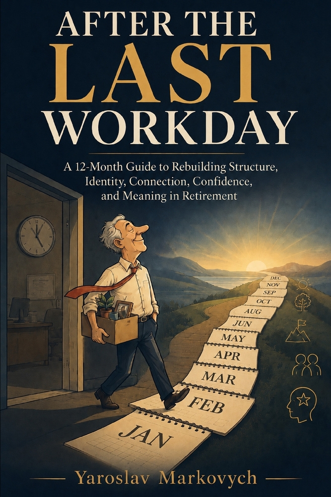 After the Last Workday: A 12-Month Guide to Rebuilding Structure, Identity, Connection, Confidence, and Meaning in Retirement cover
