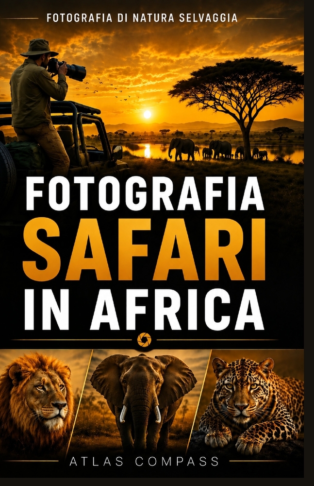 Fotografia Safari in Africa: Tecniche di fotografia naturalistica, attrezzatura e consigli pratici per fotografare nei parchi safari di Etosha e Kruge cover