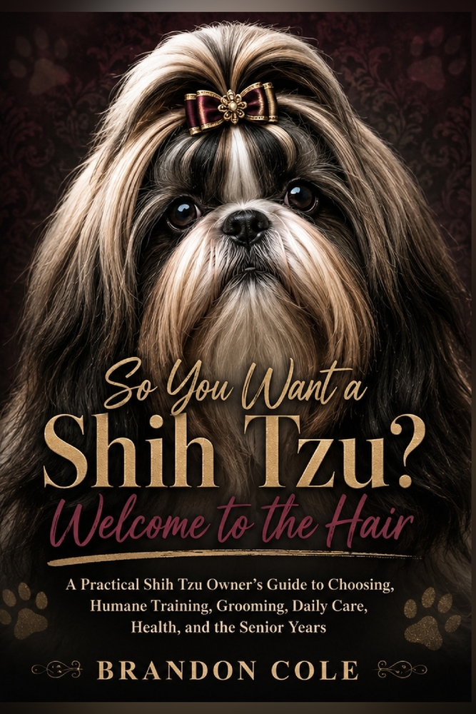 So You Want a Shih Tzu? Welcome to the Hair: A Practical Shih Tzu Owner's Guide to Choosing, Humane Training, Grooming, Daily Care, Health, and the Se cover