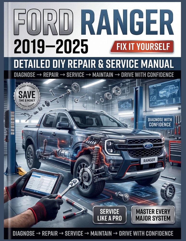 Ford Ranger 2019-2025 Detailed DIY Repair & Service Manual: Owner's Step-by-Step Guide to Essential Maintenance, Advanced Diagnostics, and Complete Ve cover