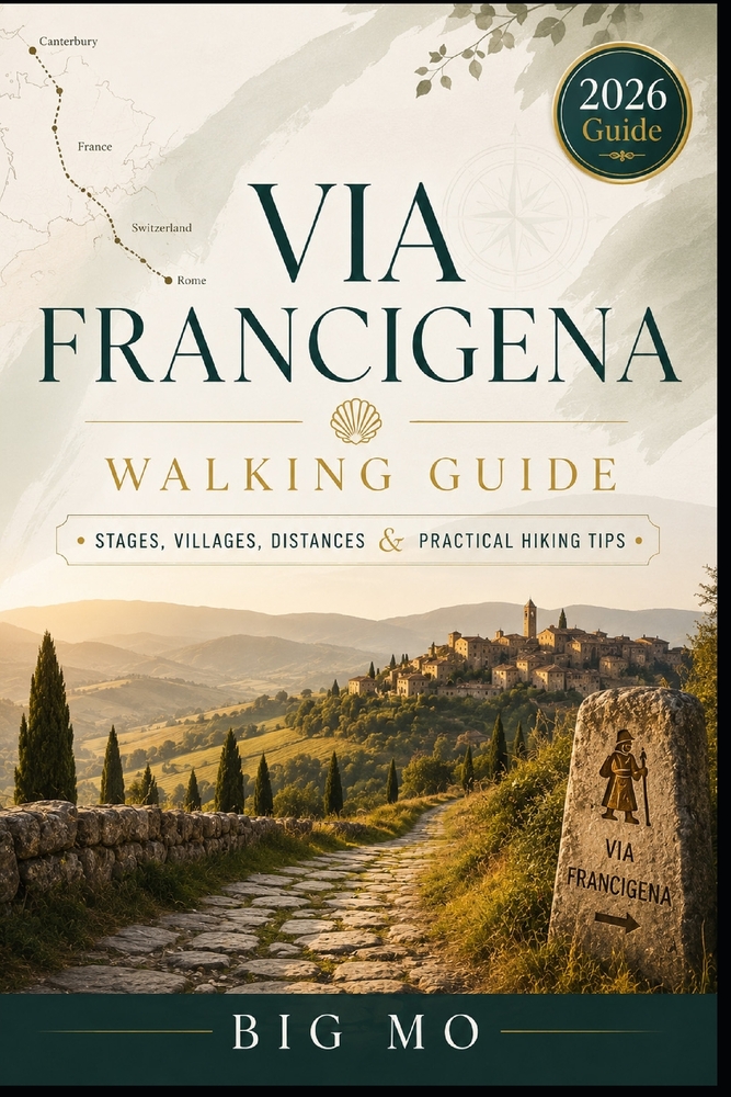 Via Francigena Walking Guide: Stages, Villages, Distances & Practical Hiking Tips cover