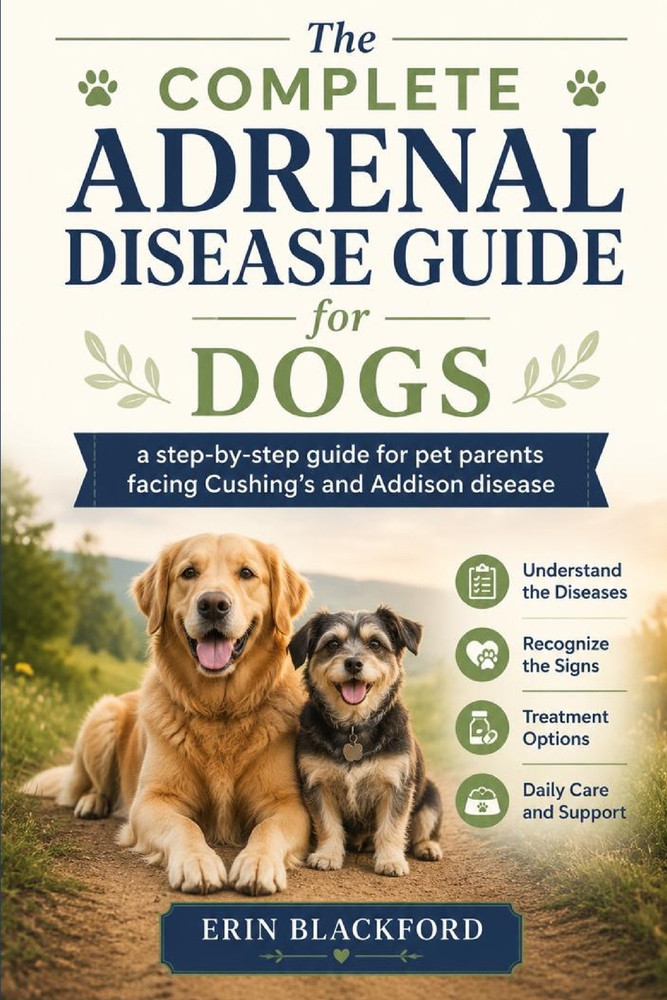 The Complete Adrenal Disease Guide for Dogs: A Step-by-Step Guide for Pet Parents Facing Cushing's and Addison's Disease cover