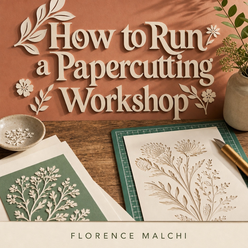 How to Run a Papercutting Workshop: The Ultimate Guide to Hosting Craft Classes, Pricing Your Expertise, and Sharing Your Passion for Paper Arts cover
