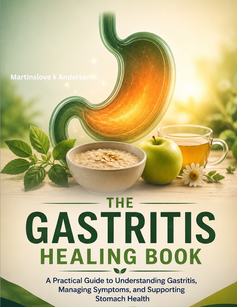 The Gastritis Healing Book: A Practical Guide to Understanding Gastritis, Managing Symptoms, Supporting Stomach Health, and Building Lasting Wellness cover