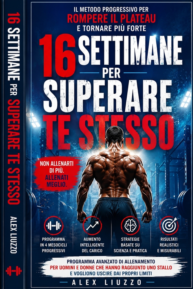 16 Settimane Per Superare Te Stesso: Il metodo progressivo per rompere il plateau, allenarti con criterio e tornare a diventare più forte cover