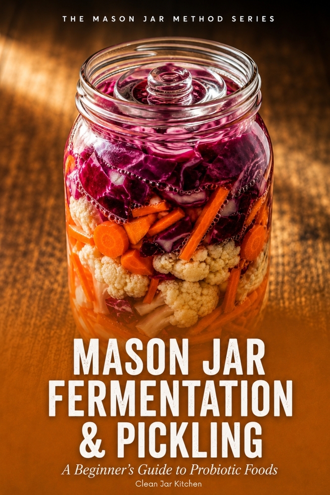 Mason Jar Fermentation & Pickling: A Beginner's Guide to Probiotic Foods cover