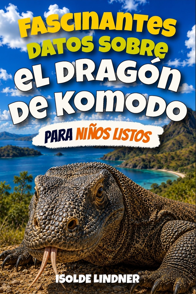 Fascinantes datos sobre el dragón de Komodo para niños inteligentes: Descubre a los lagartos más grandes del mundo y sus increíbles habilidades de sup cover