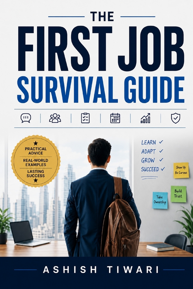 The First Job Survival Guide: Essential Workplace Skills for Young Adults: How to Communicate, Work With Your Manager, Avoid Common Mistakes, and Succ cover