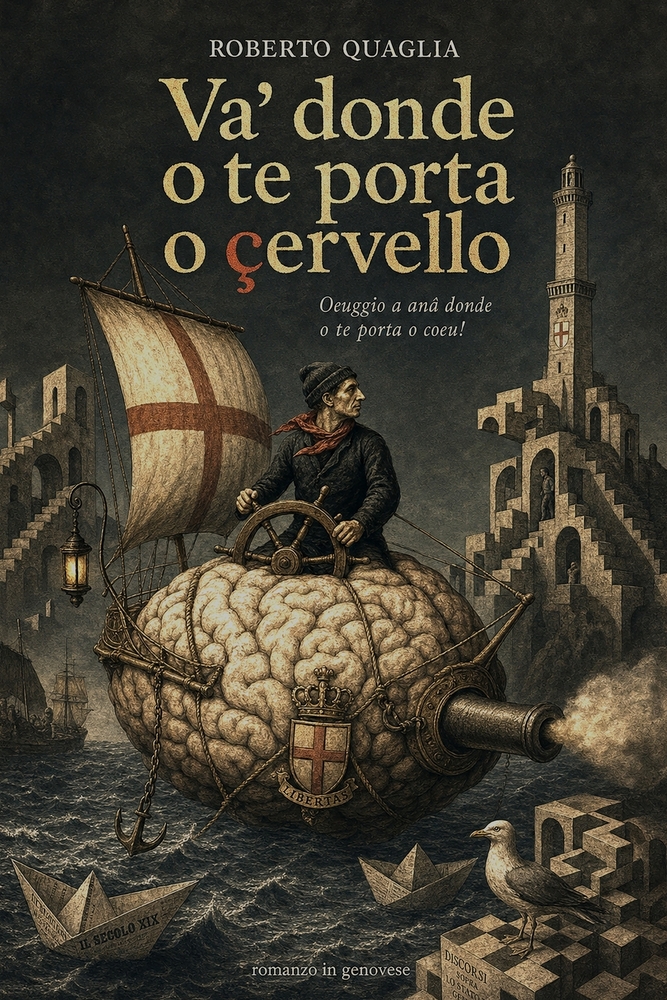 Va' donde o te porta o çervello: Romanzo in genovese con testo italiano a fronte cover