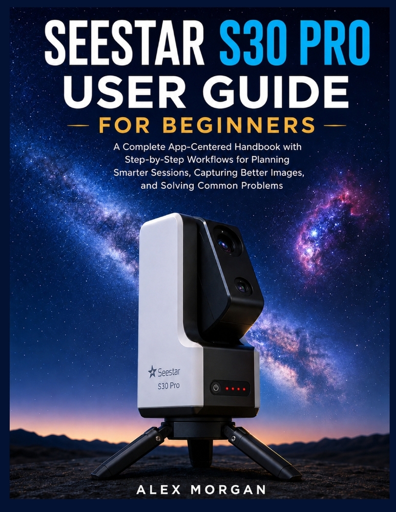 Seestar S30 Pro User Guide for Beginners: A Complete App-Centered Handbook with Step-by-Step Workflows for Planning Smarter Sessions, Capturing Better cover