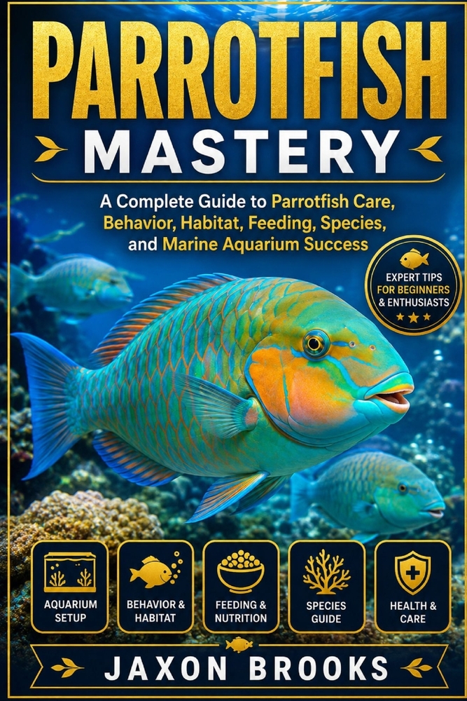 Parrotfish Mastery: A Complete Guide to Parrotfish Care, Behavior, Habitat, Feeding, Species, and Marine Aquarium Success cover