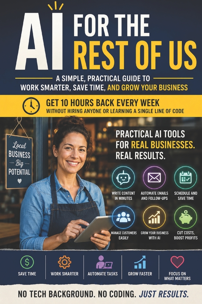 AI for the Rest of Us: Practical AI Tools Every Small Business Owner Can Use Today to Save Time, Cut Costs, and Grow Faster cover