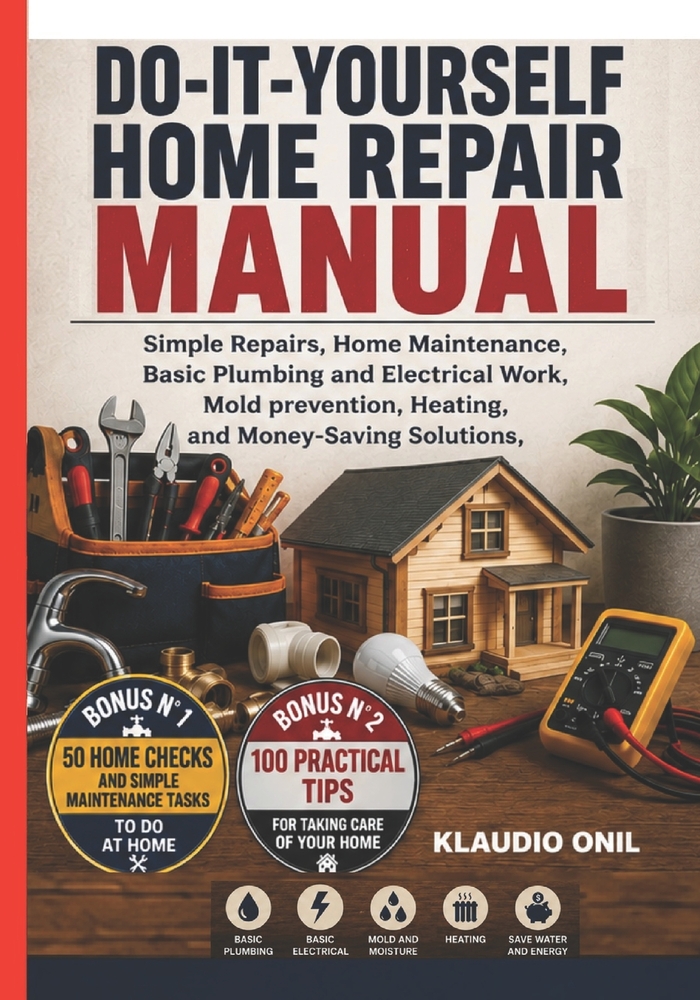 Do-It-Yourself Home Repair Manual: Simple Repairs, Home Maintenance, Basic Plumbing and Electrical Work, Mold Prevention, Heating, and Money-Saving So cover