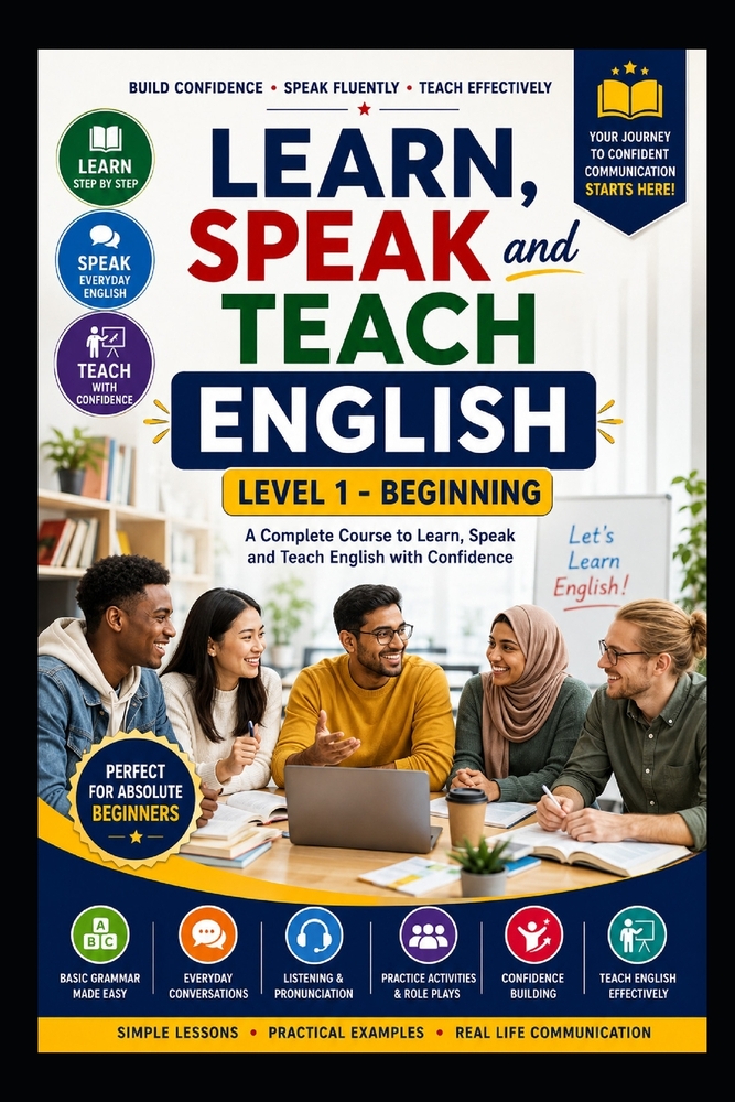 Learn, Speak and Teach English - Level 1 - Beginning: Quick Learning English Course cover