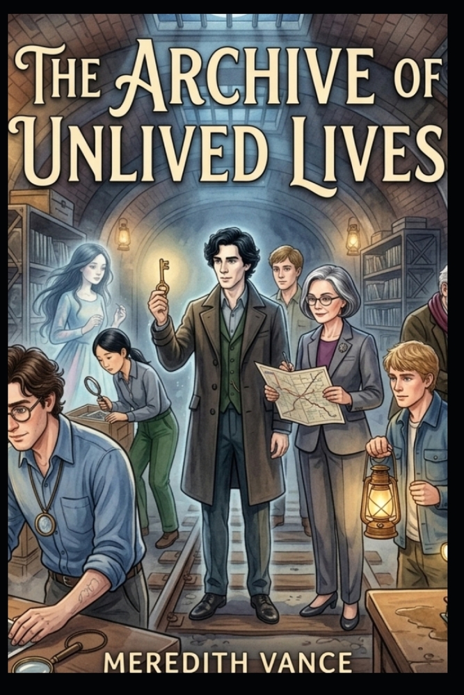 THE ARCHIVE OF UNLIVED LIVES (Full Color Illustration Book): An Illustrated MM Romance of Lost Lives, Forbidden Timelines and a Love That Refuses to B cover
