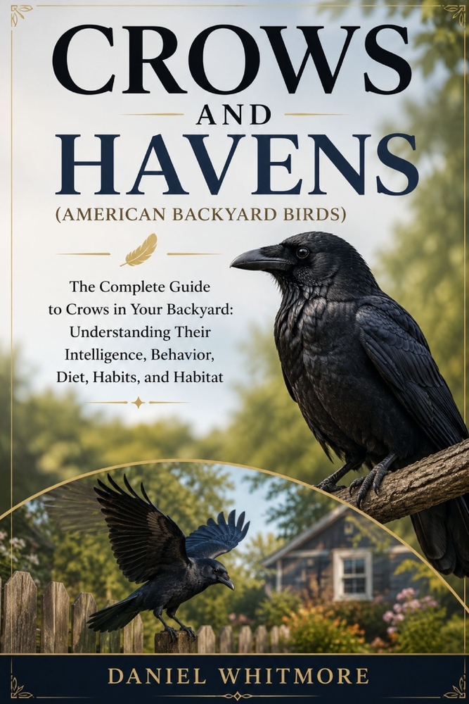CROWS AND HAVENS (American backyard birds): The Complete Guide to Crows in Your Backyard: Understanding Their Intelligence, Behavior, Diet, Habits, an cover