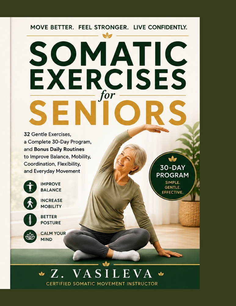 Somatic Exercises for Seniors: 32 Gentle Exercises, a Complete 30-Day Program, and Bonus Daily Routines to Improve Balance, Mobility, Coordination, Fl cover