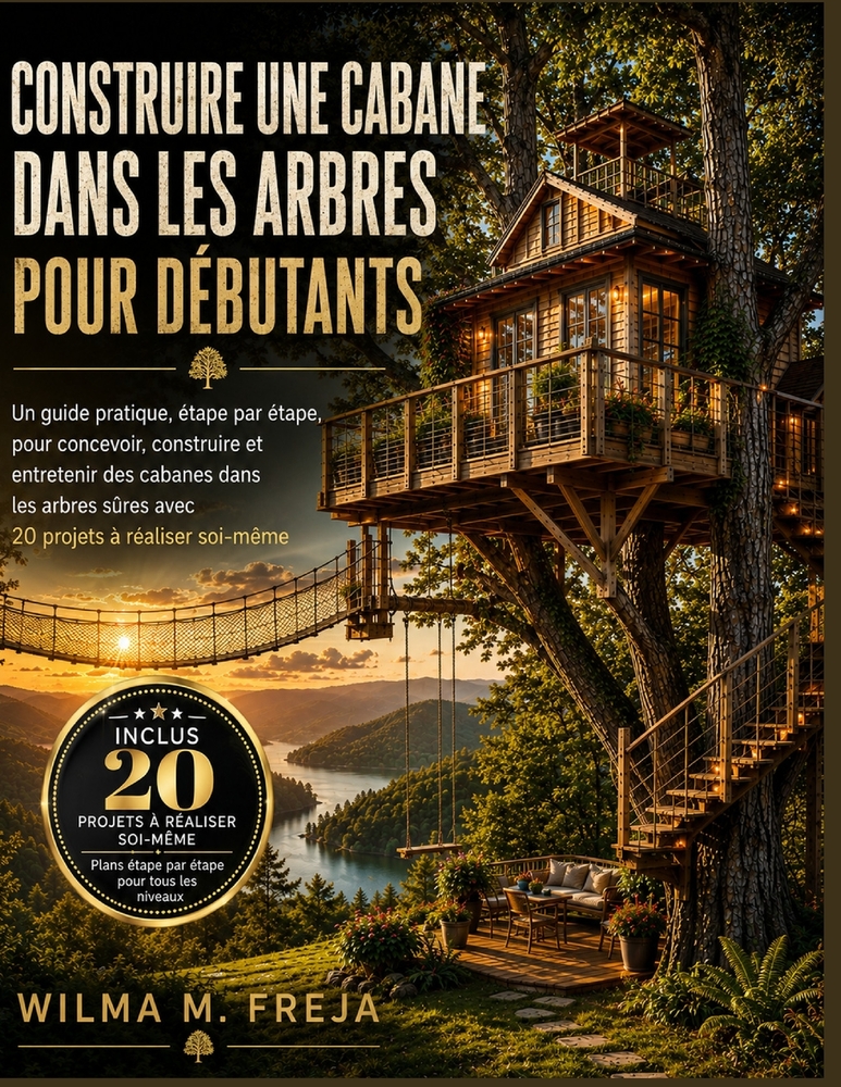 Construire Une Cabane Dans Les Arbres Pour Débutants: Un guide pratique, étape par étape, pour concevoir, construire et entretenir des cabanes dans le cover