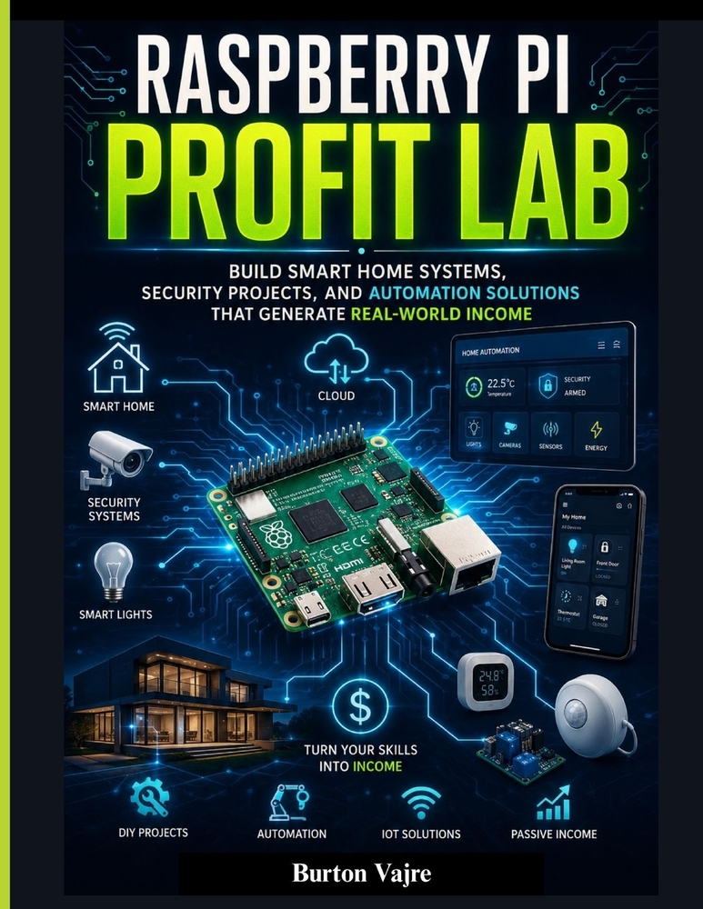 Raspberry Pi Profit Lab: Build Smart Home Systems, Security Projects, and Automation Solutions That Generate Real-World Income cover