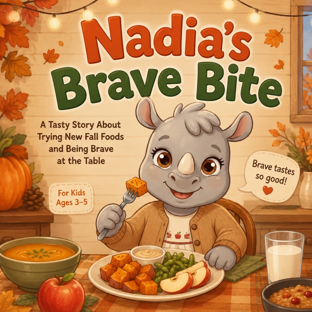 Nadia's Brave Bite: A Tasty Story About Trying New Fall Foods and Being Brave at the Table, for Kids Ages 3-5 cover