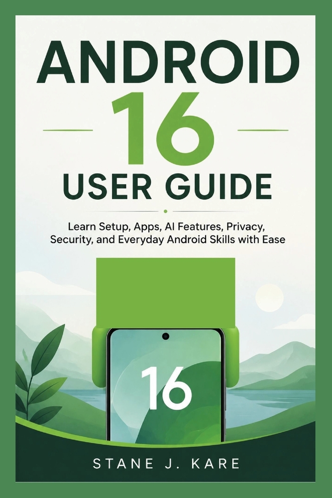 Android 16 User Guide: Learn Setup, Apps, AI Features, Privacy, Security, and Everyday Android Skills with Ease cover
