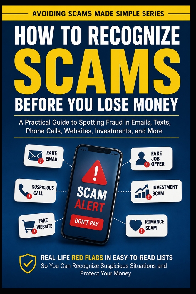 How to Recognize Scams Before You Lose Money: A Practical Guide to Spotting Fraud in Emails, Texts, Phone Calls, Website, Investments, and More cover