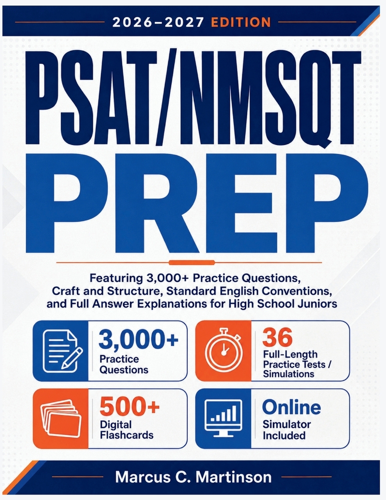 PSAT/NMSQT Prep 2026-2027: Featuring 3,000+ Practice Questions, Craft and Structure, Standard English Conventions, and Full Answer Explanations for Hi cover