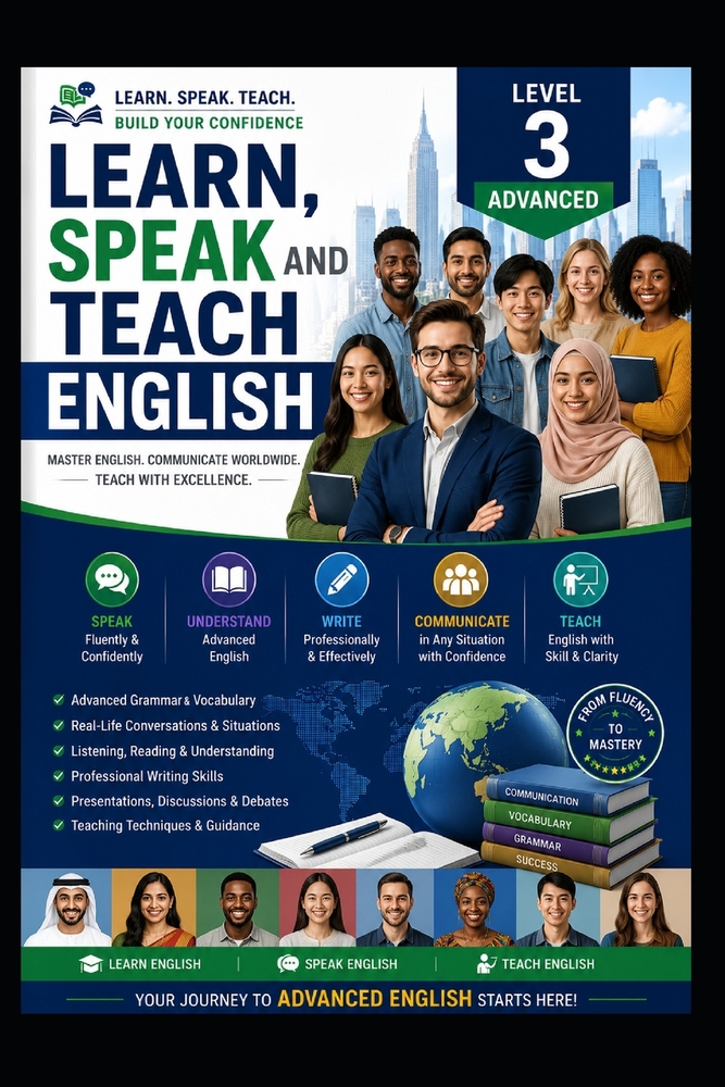 Learn, Speak and Teach English - Level 3 - Advanced: Quick Learning English Course cover