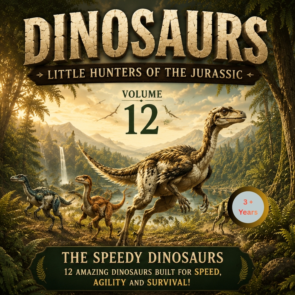 Dinosaurs: Little Hunters of the Jurassic: Vol.12: The speedy dinosaurs cover