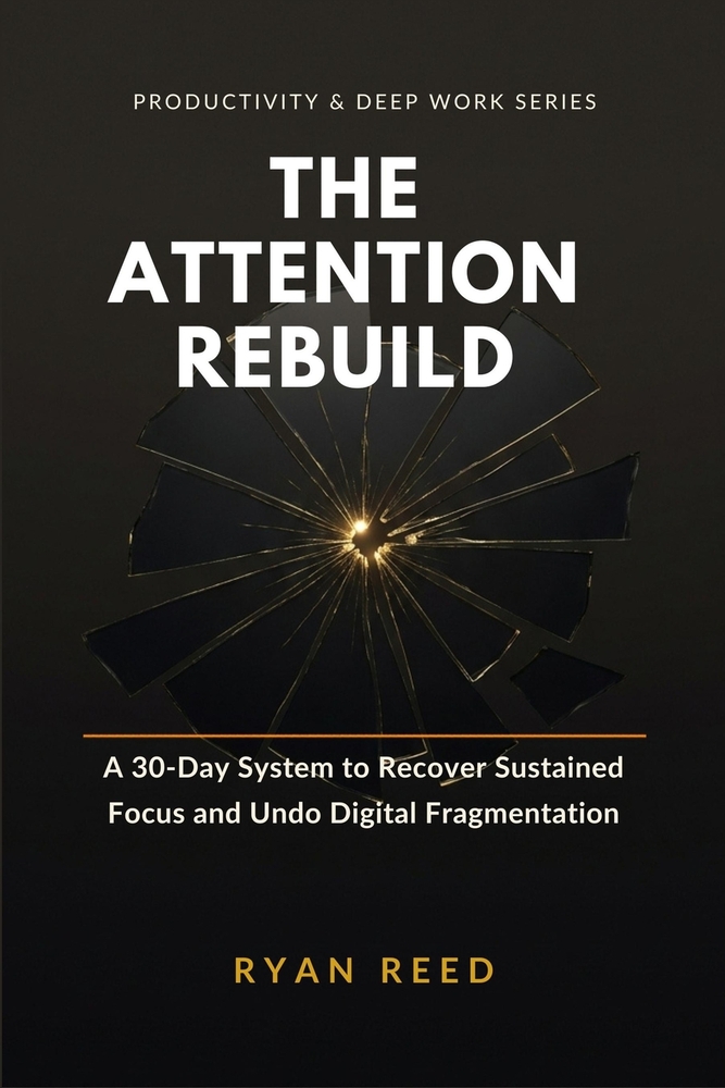 The Attention Rebuild: A 30-Day System to Recover Sustained Focus, Undo Digital Fragmentation, and Turn Attention Science Into Daily Practice cover