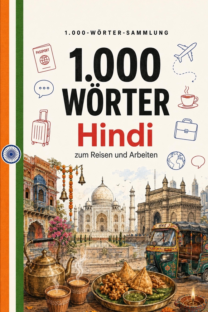 1.000 Wörter Hindi: zum Reisen und Arbeiten cover