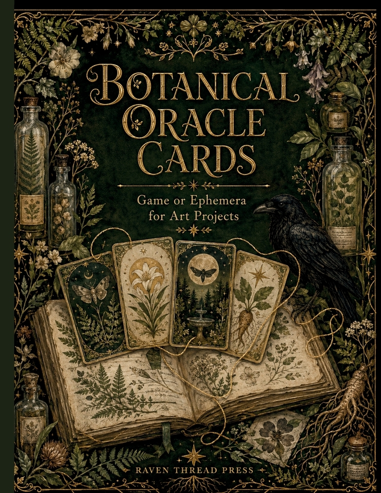Botanical Oracle Cards: Game or Ephemera for Art Projects Cut-Up and Play cover